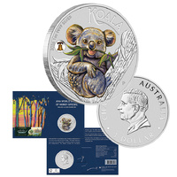 2026 $1 Koala Colour Liberty Bell Privy Mark 1oz Silver Uncirculated Coin