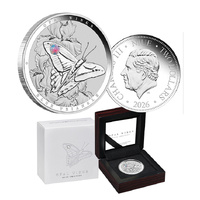 2026 $1 Australian Opal Wings - Blue Triangle 1oz Silver Proof Coin with Opal Insert
