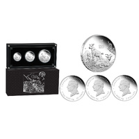 2027 Year of the Goat 3 Coin Silver Proof Set (PM)