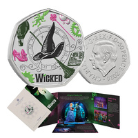 2026 50p Wicked Coloured BUNC Coin