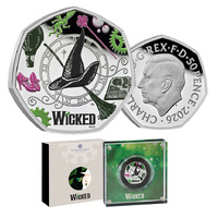 2026 50p Wicked Coloured Silver Proof Coin