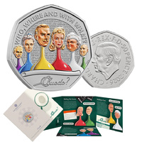2026 50p Cluedo Coloured BUNC Coin