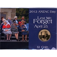 2012 $1 ANZAC Day Lest We Forget Nurses