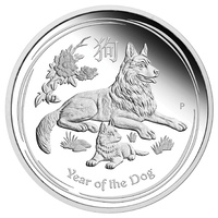 2018 $1 Lunar Dog 1oz Silver Proof