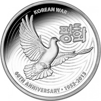 2013 $1 Korean War Silver Proof