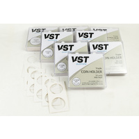 VST 2x2 Card Coin Holders Staple Type 50 Pack