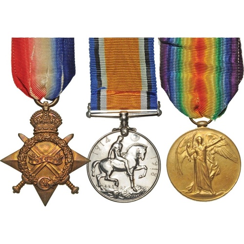 1914-1918 World War I Medal Trio