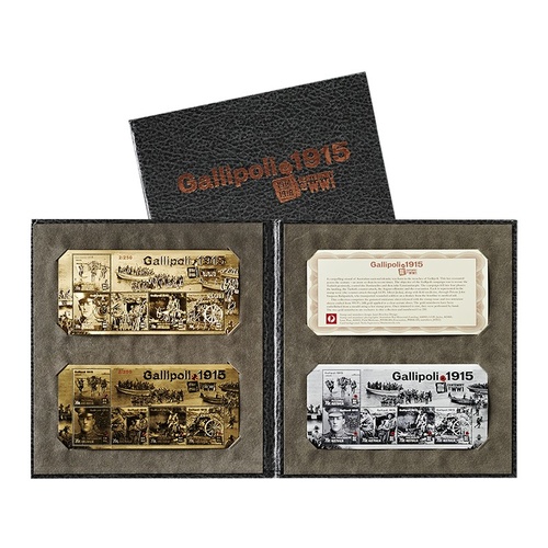 Centenary of Gallipoli Gold Minisheet Collection