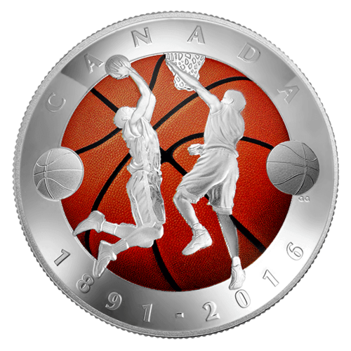 2016 125th Anniversary of the Invention of Basketball Silver Doom Coin