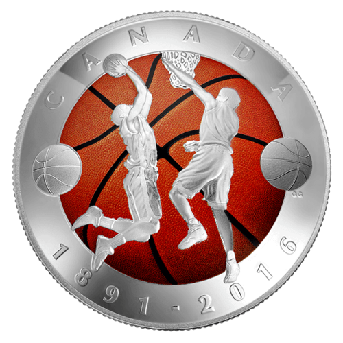 2016 125th Anniversary of the Invention of Basketball Silver Doom Coin