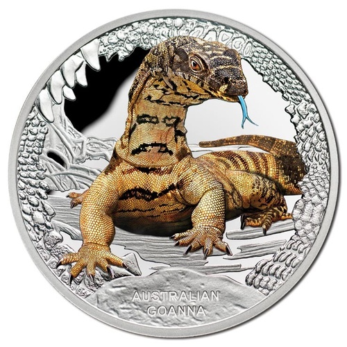 2016 $1 Remarkable Reptiles - Goanna 1oz Silver Proof