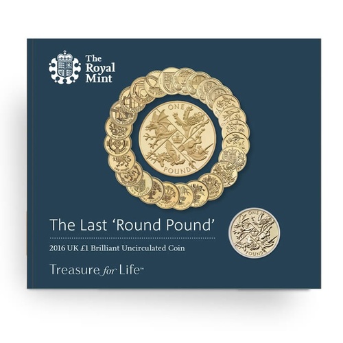 2016 $1 The Last Round Pound BU Coin