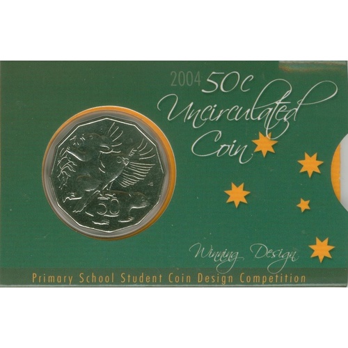 2004 50c Primary School Student Coin Design Comm Coinage
