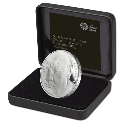 2015 UK £5 Winston Churchill 50th Anniversary Silver Proof
