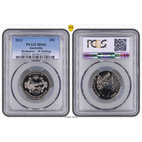 2013 20c Banknotes 10 Shilling MS66