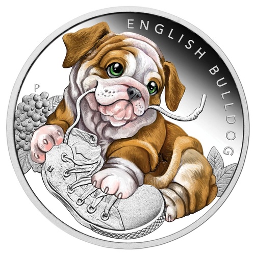 2018 Puppies Bulldog 1/2oz Silver Proof