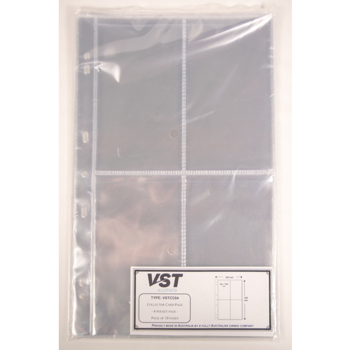VST 4 Pocket Collector Card Album Pages