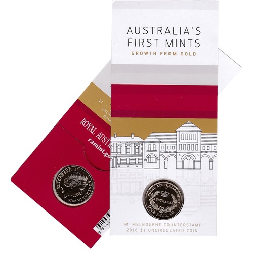 2016 $1 Early Mints 'M' Counter Stamp