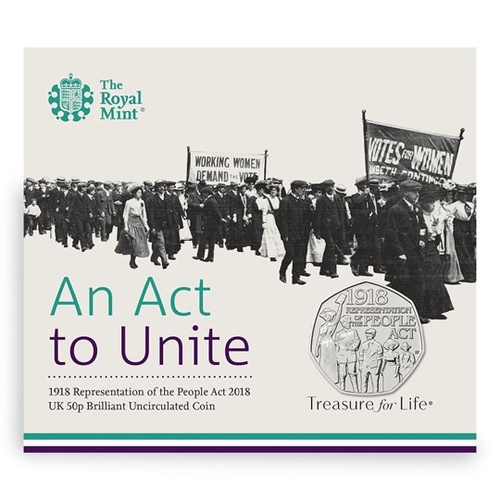 2018 50p 100th Anniversary of the 1918 Representation of the People Act BU