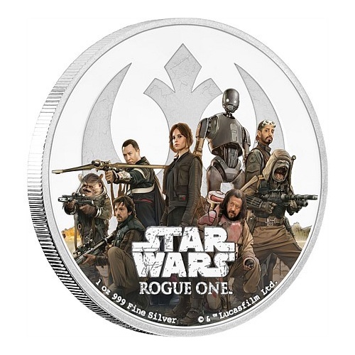 2017 Star Wars Rouge One - Rebellion 1oz Silver Proof Coin