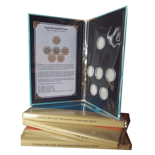 Olympic 2 Coin Custom Folders Comm Coinage