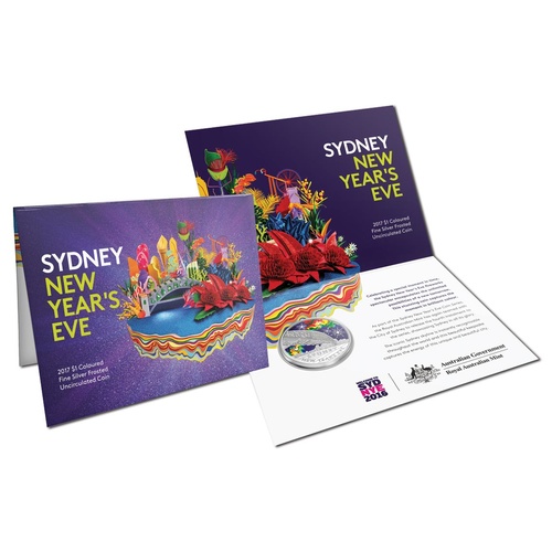 2017 $1 Sydney NYE 1/2oz Silver Frunc