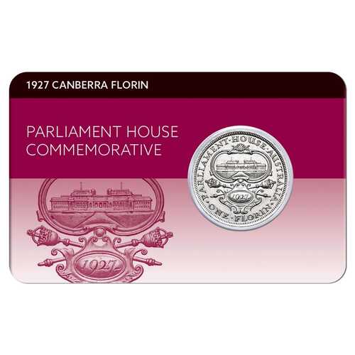 1927 Canberra Florin Fine to VFine Carded