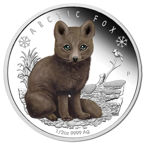 2017 50c Polar Babies - Artic Fox 1/2oz Silver Proof