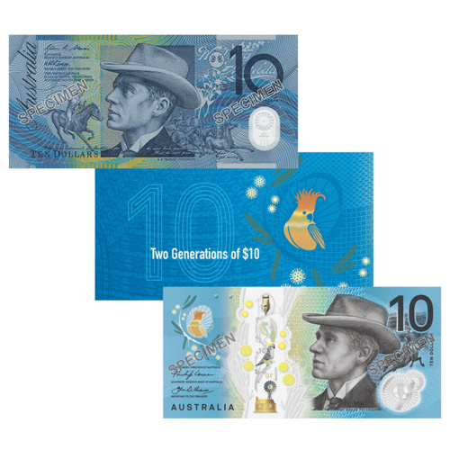 2017 RBA $10 New Generation Two Note Folder