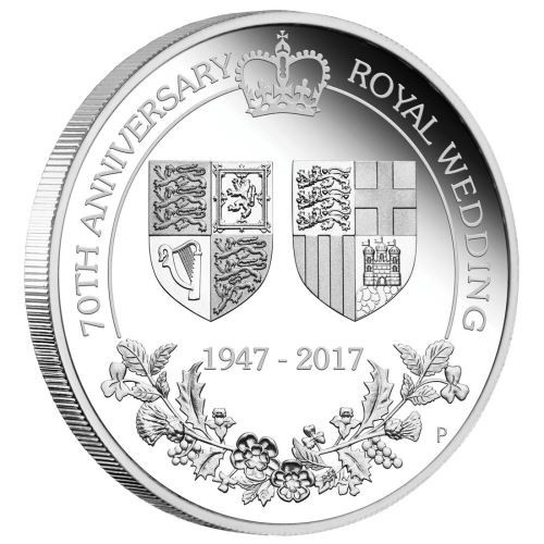 2017 70th Anniversary of the Royal Wedding  1oz Silver Proof Coin