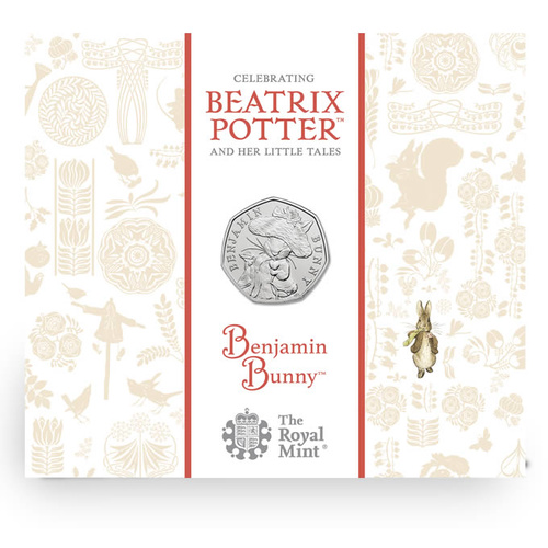 2017 50p Benjamin Bunny UK BU Coin