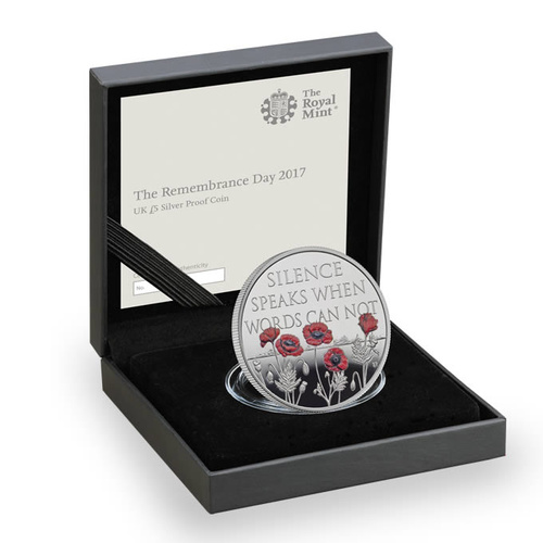 2017 £5 Remembrance Day Silver Proof Coin