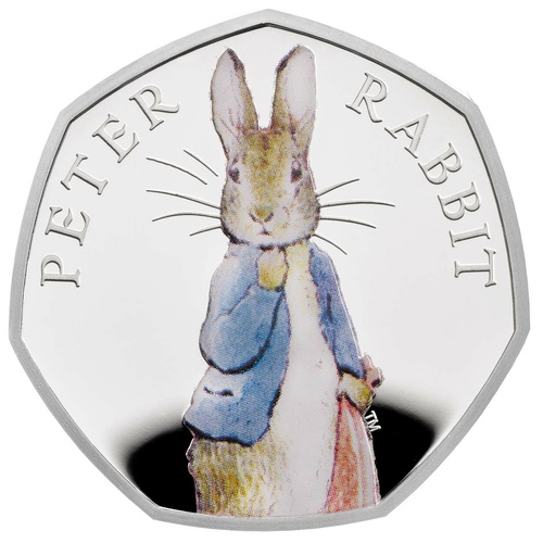 2019 UK50p Peter Rabbit™ Silver Proof Coin