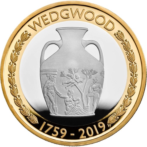 2019 £2 Wedgwood 260th Anniversary Silver Proof Coin