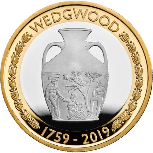 2019 £2 Wedgwood 260th Anniversary Silver Proof Coin