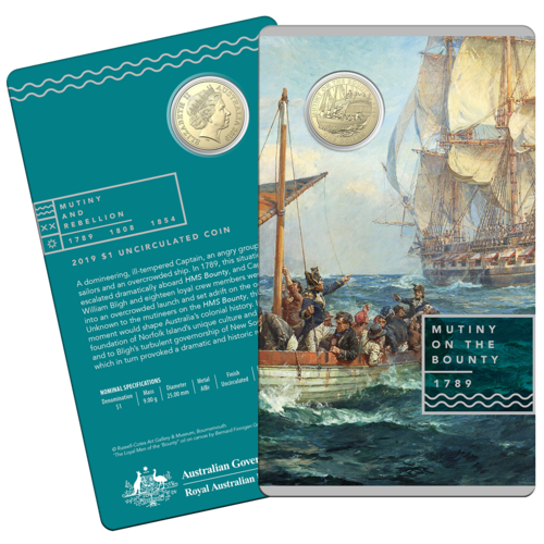 2019 $1 Mutiny On The Bounty UNC Coin