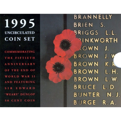 1995 Royal Australian Mint Mint Set 50th Anniversary of the End of WWII