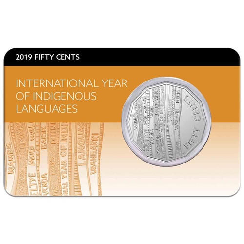 2019 50c International Year of Indigenous Languages UNC