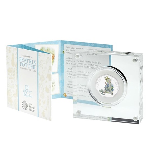 2018 50p Peter Rabbit Silver Proof Coin