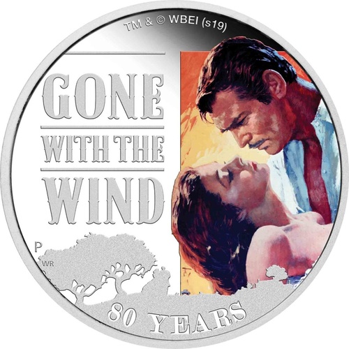 2019 $1 Gone With the Wind 80th Anniversary 1oz Silver Coin
