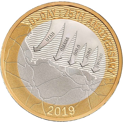 2019 £2 WWII D-Day Landings 75th Anniversary Silver Proof Coin