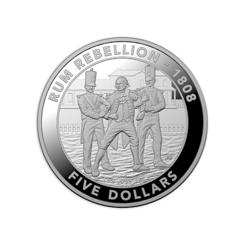 2019 $5 Mutiny & Rebellion Rum Rebellion Silver Proof Coin