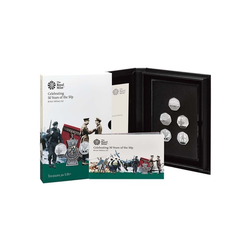 2019 50 Years of the 50p Military Set Proof Coin Set