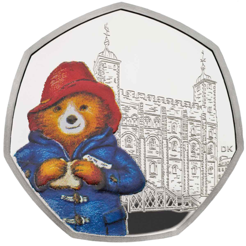 2019 50p Paddington at the Tower of London Silver Proof Coin