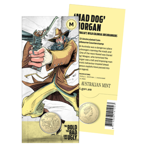 2019 $1 The Bold, The Bad, and the Ugly 'M' Counterstamp UNC Coin