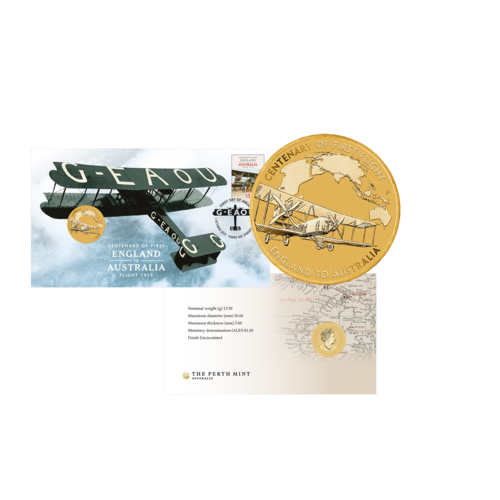2019 Centenary of the First England to Australian Flight Perth Mint PNC