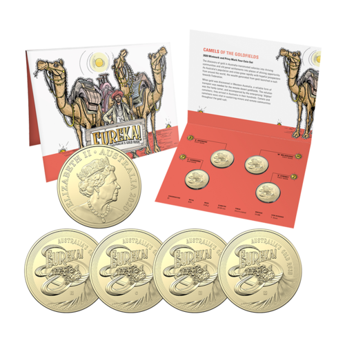 2020 $1 Eureka! Australia's Gold Rush Mint and Privy Mark 4 Coin Set