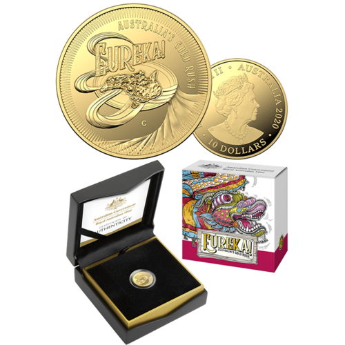 2020 $10 Eureka! Australia's Gold Rush 1/10oz Gold Proof