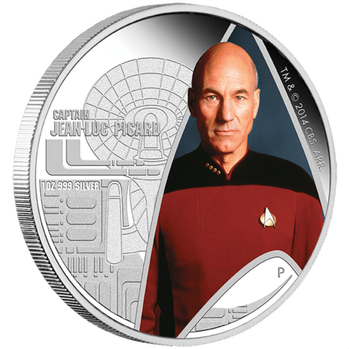 2015 $1 Star Trek Captain Picard 1oz Silver Proof