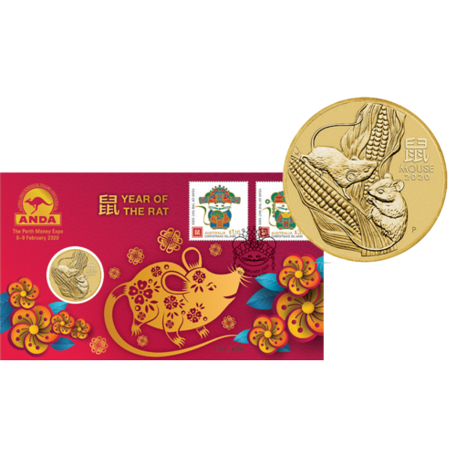 2020 Year of the Rat ANDA Money Expo Perth Overprint